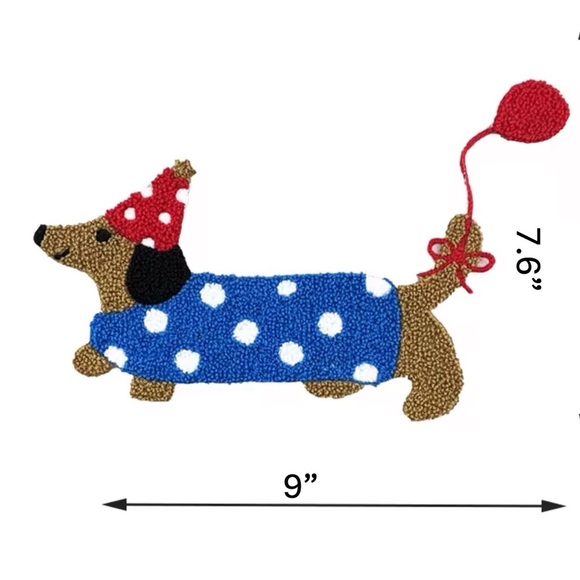 3 Large Colorful Dachshund Dog Sew On Patches - Picture 2 of 2